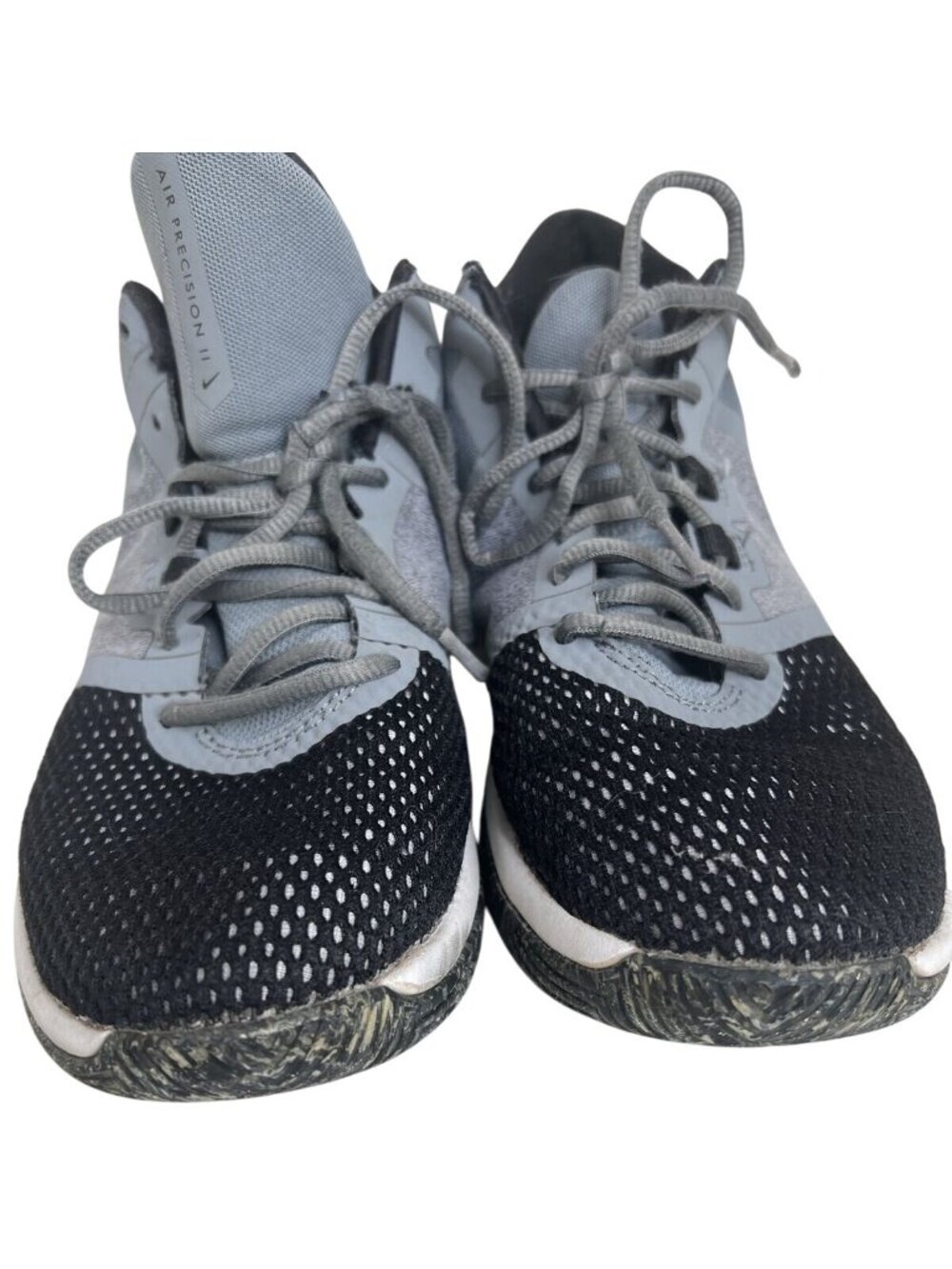Nike Air Precision II Gray & Black Mens Basketball Shoes Size 9.5 - Picture 5 of 9